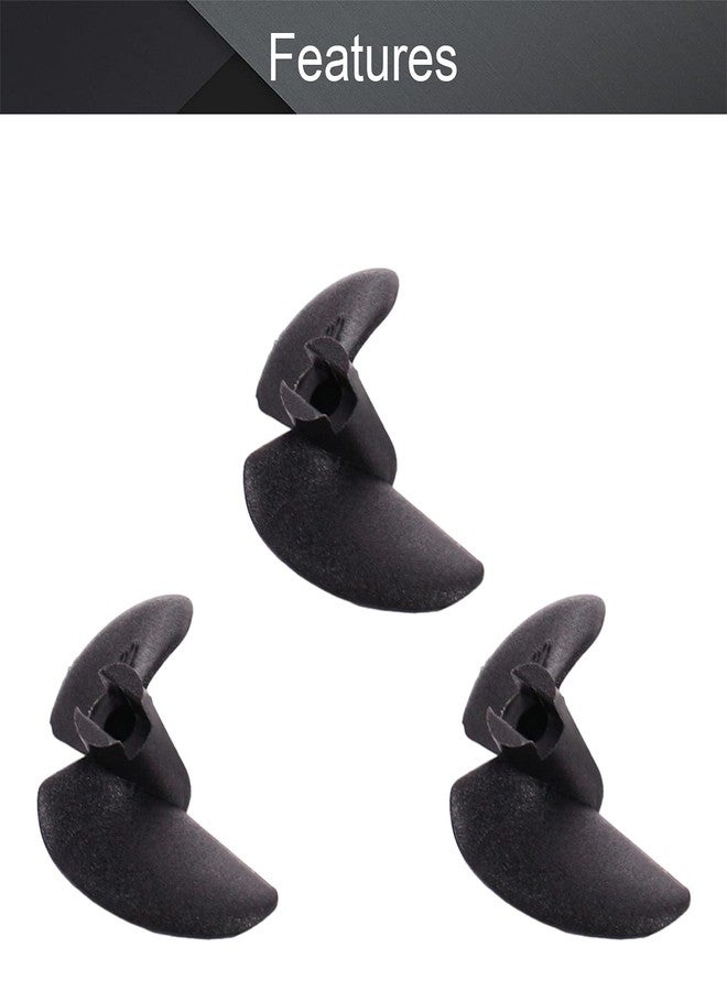 Fielect 3Pcs 2 Blades CCW Propeller for Ship Model Rc Boat Propeller Model Black Plastic Paddle 32mm Diameter 1.4 Pitch 3.18mm Hole Dia - Image 3